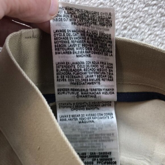 Dockers Mens Pants Size 44x30 Khaki Classic Fit Chino Straight Flat Front Tan - Picture 9 of 16